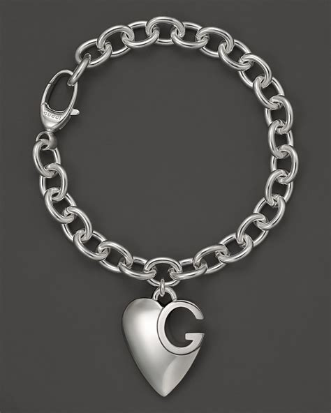 gucci charm bracelet silver